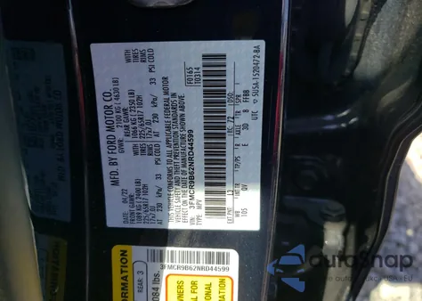 2022 Ford Bronco Sport Big Bend from USA, damaged, VIN 3FMCR9B62NRD44599